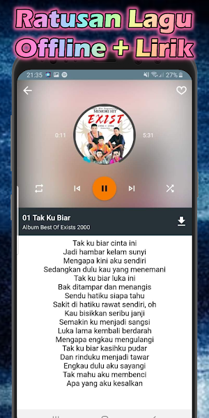 Kumpulan Lagu Exists Malaysia Full Album Offline Screenshot 1