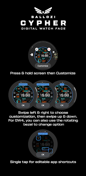 BALLOZI Cypher Watch Face Screenshot 3