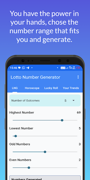 Lotto Number Generator Screenshot 0