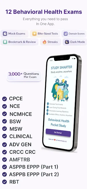 Behavioral Health Pocket Study Screenshot 0