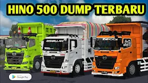 Mod Bussid Dump Truck Hino Screenshot 0