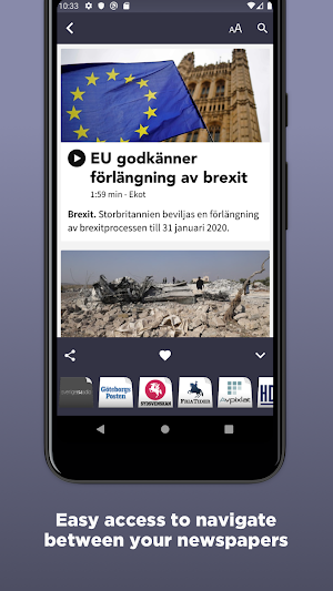 Swedish Newspapers Screenshot 2