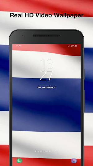 Thailand Flag Live Wallpaper Screenshot 2