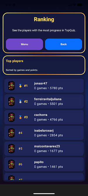 TopQuiz Screenshot 2