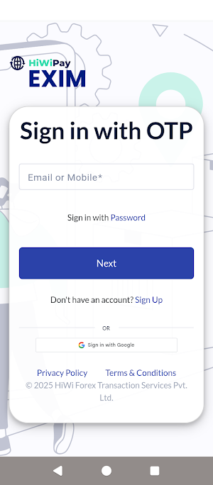 HiWiPay EXIM Screenshot 0