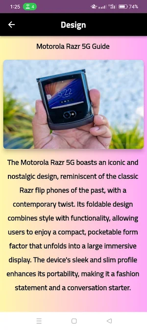 motorola razr 5g guide Screenshot 3