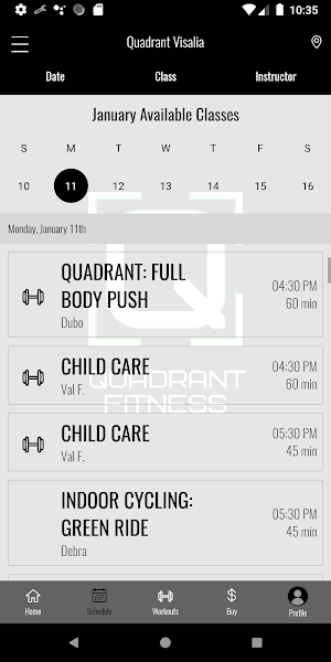 QUADRANT FITNESS Screenshot 2
