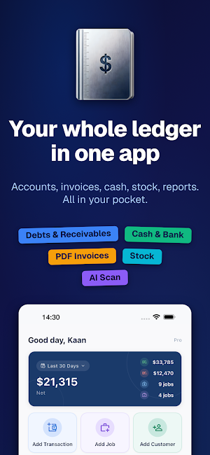 DueTab: Cash Book & Job Done Screenshot 0