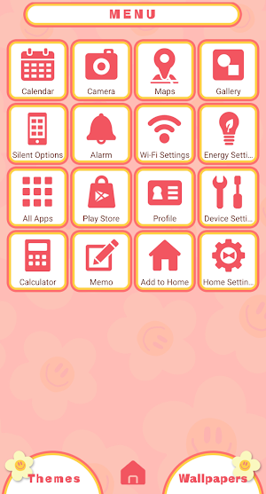 Smiley Flowers Theme +HOME Screenshot 1