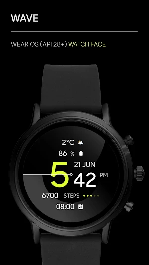 Awf Wave - watch face Screenshot 0