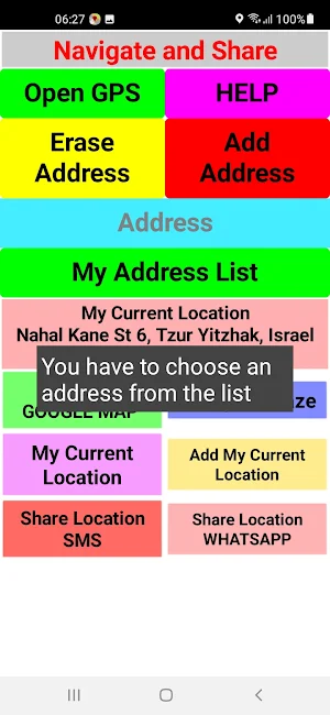 Navigate and Share Screenshot 1