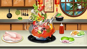 Chinese Food Kitchen: Home Noodles Maker Game Screenshot 0