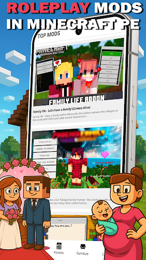 MCPE RP Life Mods: Comes Alive Screenshot 0