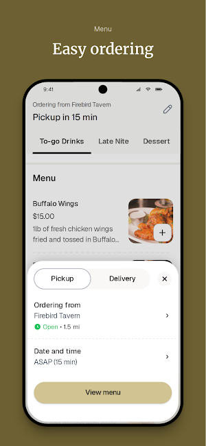 Firebird Tavern To Go Screenshot 2