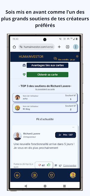 Humainvestor: Réussir ensemble Screenshot 3