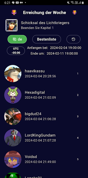 Retro Achievements Screenshot 1