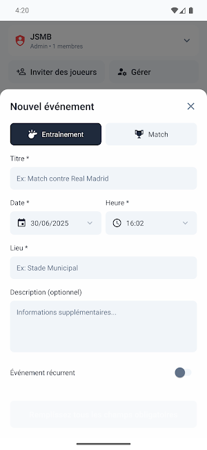 SquadraCheck Screenshot 1