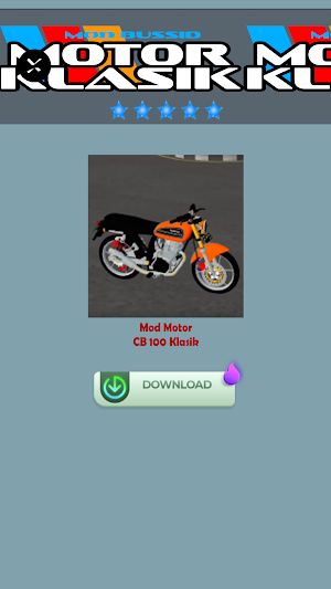 Mod Bussid Motor Klasik Screenshot 2