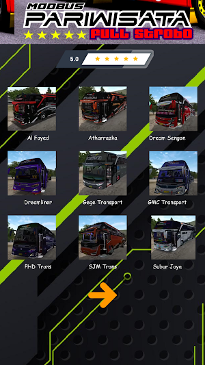 Mod Bus Pariwisata Full Strobo Screenshot 1