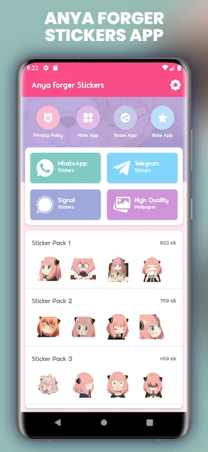 Anya Forger Stickers For WA Screenshot 1