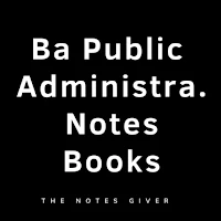 Ba Public administration Notes