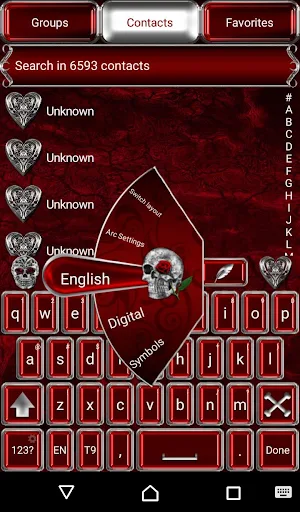 Gothic Go Keyboard theme Screenshot 1