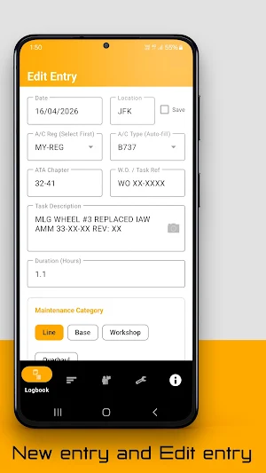 Aero Pro - Maintenance Logbook Screenshot 1