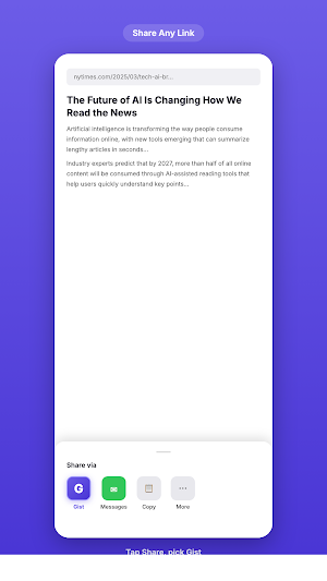 Gist - Browser & AI Summaries Screenshot 1