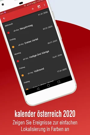 kalender österreich 2020 mit feiertagen kostenlos Screenshot 3
