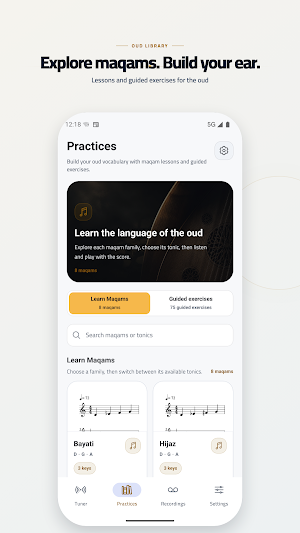 OudTuner: Arabic Oud Tuner Screenshot 2
