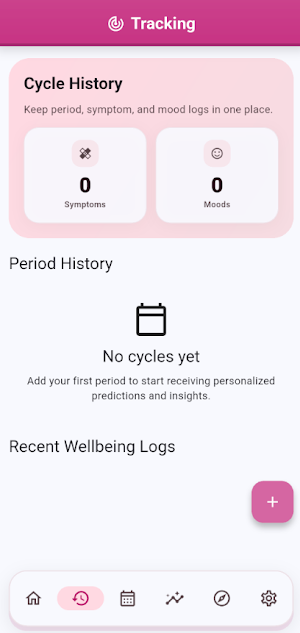 SafeCycle: Period Tracker Screenshot 2