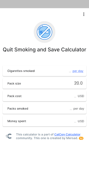 Quit Smoking and Save Screenshot 0