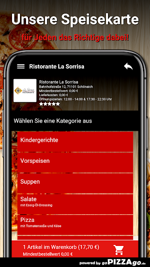Ristorante La Sorrisa App Screenshot 2