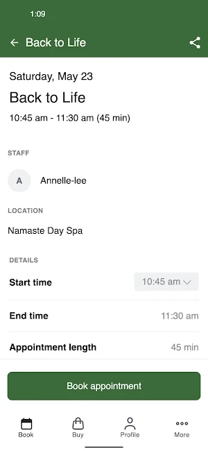 Namaste Spa Screenshot 2