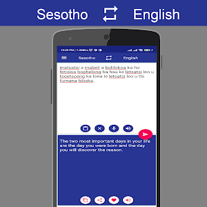 Sesotho English Translator Screenshot 2