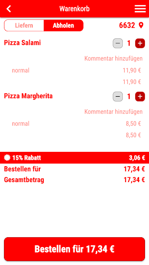 Restaurant Pizzeria Spencer Screenshot 1