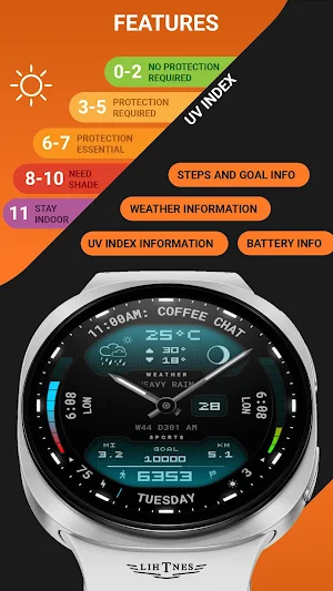 Futuristic Watch Face 131 Screenshot 2