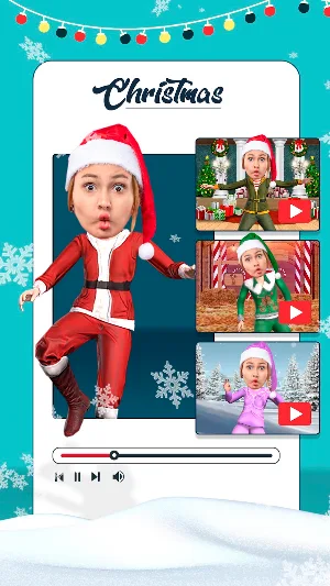 Christmas Face - Photo dance Screenshot 0