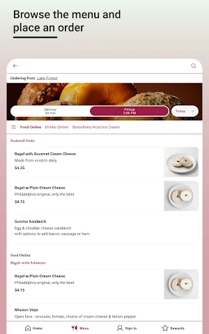 Bagels and Brew App Screenshot 1