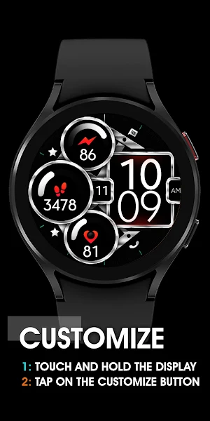 Dream 99 - Metal Watch Face Screenshot 2