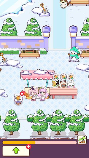Kitty Cat Restaurant Idle Game Screenshot 1