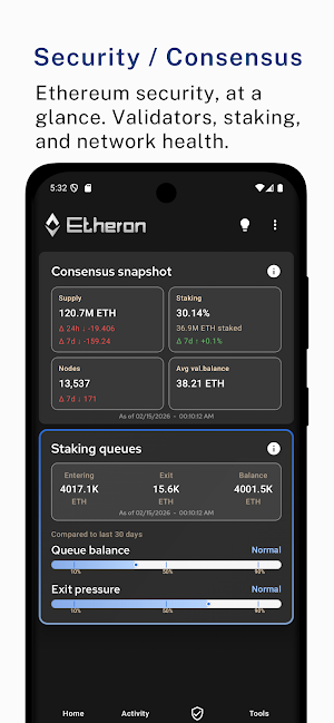 Etheron: Ethereum Stats Screenshot 3