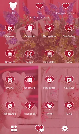 Baby Pink Theme +HOME Screenshot 2