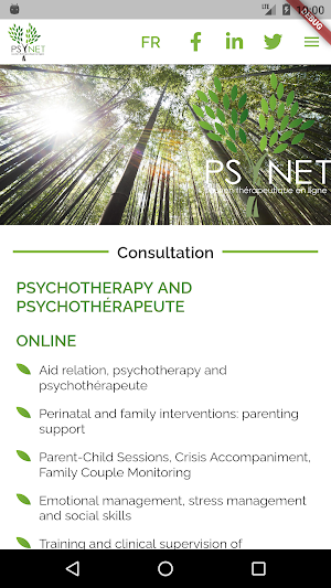 PSYNET INC. Soutien Thérapeuti Screenshot 3