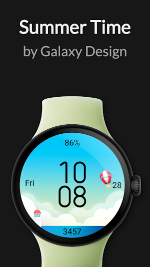 Summer Time Watch Face Screenshot 2