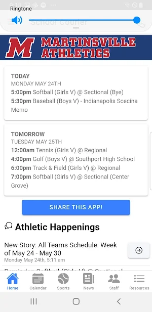 Martinsville High Athletics - Indiana Screenshot 0
