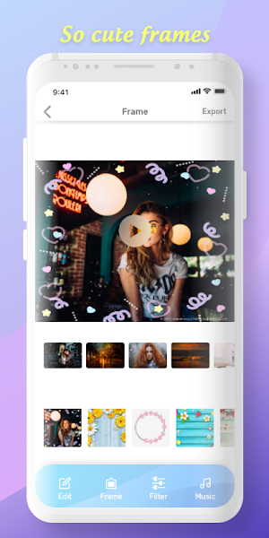 Romantic effects, photo video maker with music Screenshot 3