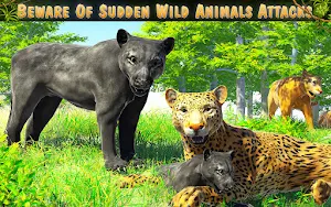 Black Panther Family Sim 3D Screenshot 3