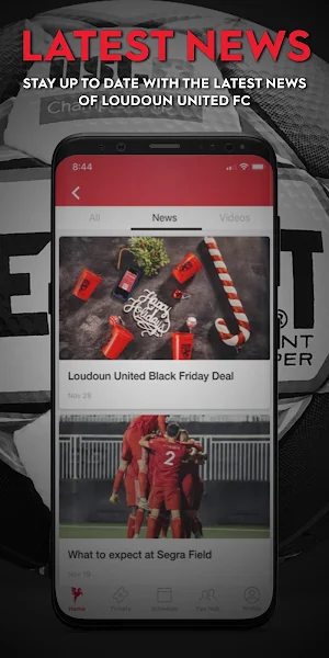 Loudoun United FC Official App Screenshot 1