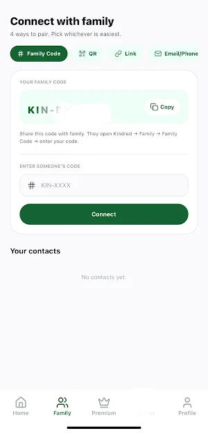 Kindred – Family Safety Screenshot 1